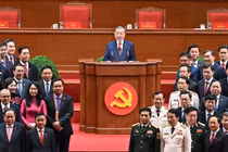 Tổng Bí thư Tô Lâm trình bày diễn văn bế mạc Đại hội sau khi Ban chấp hành Trung ương khóa mới ra mắt.