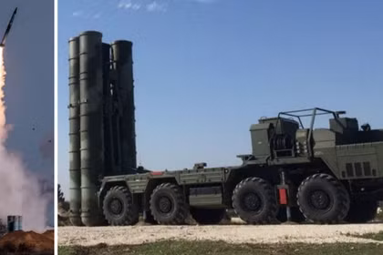 Cảnh phóng và bệ phóng từ hệ thống phòng không tầm xa S-400. Ảnh: MW.