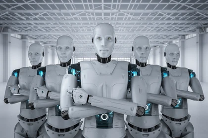 Robot hình người ngày càng trở nên tinh vi, thông minh hơn và sẵn sàng thay thế lao động con người trong các công xưởng. Ảnh: Getty.