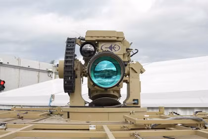 Hệ thống vũ khí laser mang tên Iron Beam của Israel. Ảnh: Times of Israel.
