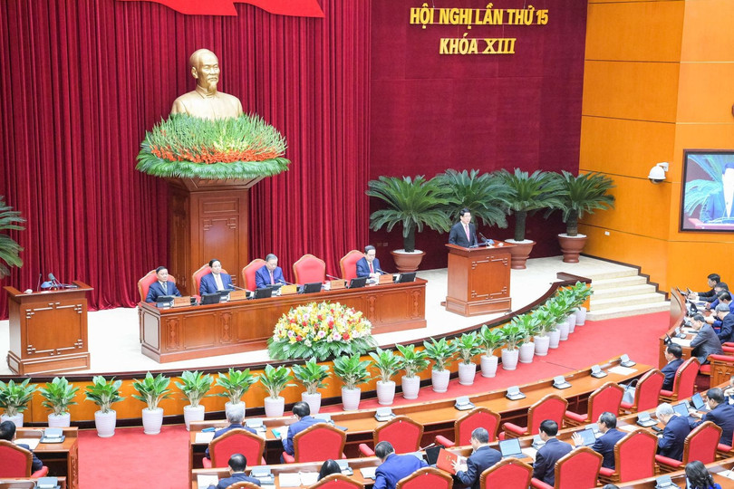 Toàn cảnh Hội nghị Trung ương 15. Ảnh: Dangcongsan.gov.vn.