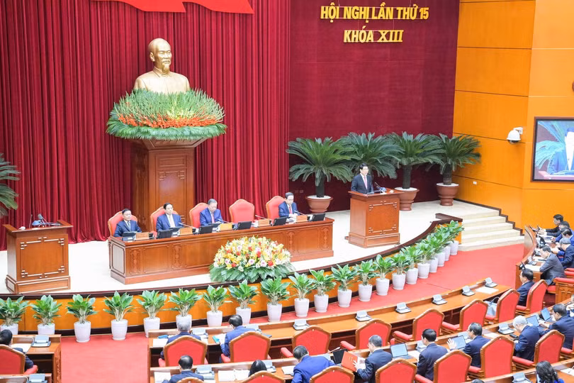 Toàn cảnh Hội nghị Trung ương 15. Ảnh: Dangcongsan.gov.vn.