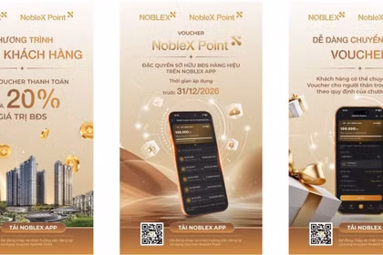 Sunshine Group tặng Voucher NobleX Point, thanh toán tới 20% giá trị BĐS mới
