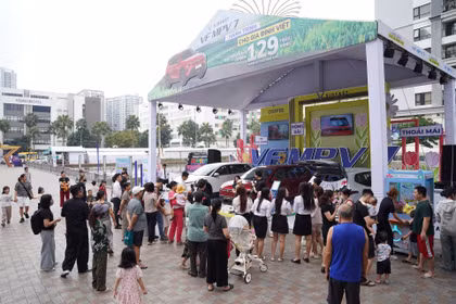Sự kiện lái thử VF MPV 7 tại Times City (Hà Nội) nhận được sự quan tâm của đông đảo khách hàng
