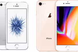 iPhone SE và iPhone 8 của Apple. Ảnh: Macrumors