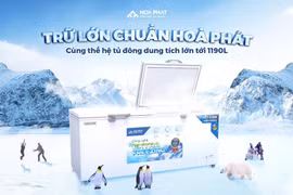 Hòa Phát trình làng dòng tủ đông có dung tích khủng, tiết kiệm điện đến 50%