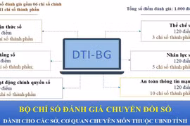 Bộ chỉ số đánh giá chuyển đổi số tỉnh Bắc Giang