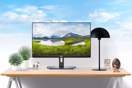 SE2219HX ấn tượng với thiết kế viền bốn cạnh siêu mỏng, chân đế kim loại cứng cáp, tông màu đen, dễ dàng tone-sur-tone với chiếc PC và linh kiện đi kèm.