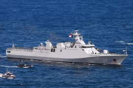 Tàu chấp pháp Indonesia hoạt động gần quần đảo Natuna