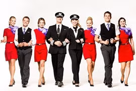 Đồng phục rất rực rỡ của hãng hàng không Virgin Australia 