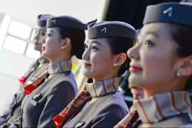 Nữ tiếp viên hãng Asiana Airlines của Hàn Quốc