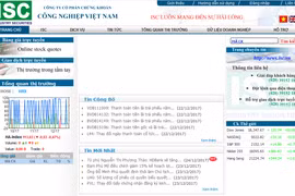 Ảnh chụp website của ISC