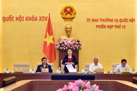 Chủ tịch Quốc hội Nguyễn Thị Kim Ngân phát biểu tại phiên khai mạc. Ảnh: VGP/Nhật Bắc