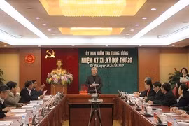 Kỳ họp thứ 20 của UBKTTTƯ đã xem xét kết luận nhiều nội dung quan trọng - Ảnh: UBKTTƯ