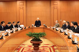 Quang cảnh buổi họp Thường trực Ban chỉ đạo Trung ương về phòng, chống tham nhũng ngày 25/11 - Ảnh: Nội chính