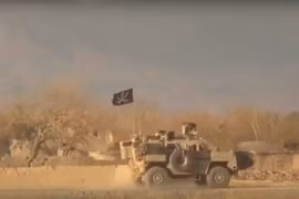 Đoàn xe quân đội Mỹ trúng mìn Afghanistan. Ảnh minh họa video