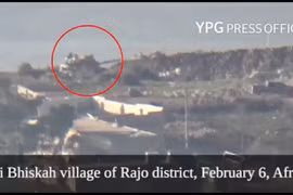 Lực lượng dân quân người Kurd phá hủy 1 xe tăng Thổ Nhĩ Kỳ ở Afrin. ảnh minh họa video YPG Presss