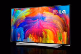 Tivi 4K LG sử dụng công nghệ chấm lượng tử giới thiệu tại CES 2015