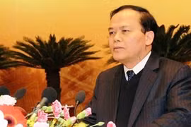 Ủy viên Bộ Chính trị, Chủ nhiệm UB Kiểm tra Trung ương Ngô Văn Dụ chủ trì cuộc họp (ảnh: Lao động).