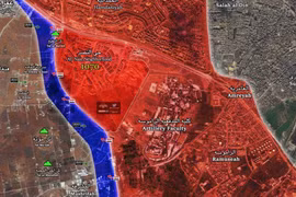 Bản đồ chiến sự thành phố Aleppo cuối ngày 01.07.2016