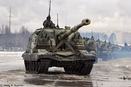 Quân đội Ukraine đưa 200 pháo tự hành tới Luhansk 