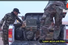 Biinh sĩ lực lượng PMU chủan bị tân công vượt biên giới Syria - Iraq. Ảnh minh họa Masdar News