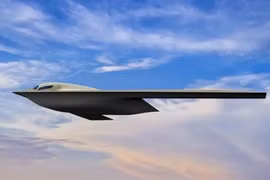 Máy bay ném bom chiến lược tàng hình B-21 Raider. Ảnh Northrop Grumman.