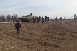 Binh sĩ lực lượng Tiger tấn công trên chiến trường Aleppo