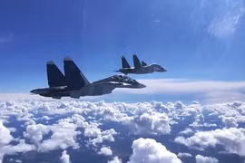 Không quân Nga - Syria không kích dữ dội chiến trường Hama, Idlib. Ảnh minh họa: Masdar News.
