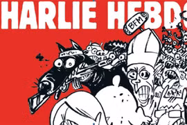 Ảnh bìa ấn phẩm số ra ngày 25/2 của tạp chí Charlie Hebdo (Ảnh: Charlie Hebdo)