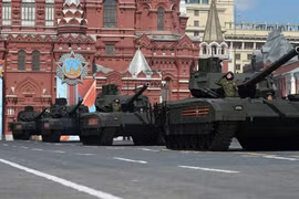 Phần diễu binh của đội hình xe tăng Armata