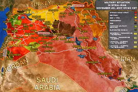 Tổng quan tình hình chiến sự Syria - Iraq tính đến ngày 20.11.2017 theo South Front