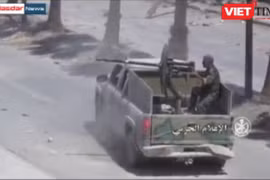 Binh sĩ quân đội Syria chiến đấu ở Đông Ghouta