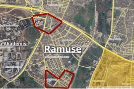 Các khu vực quân đội Syria tấn công trên quân Ramousah