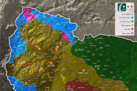 Tình hình chiến sự vùng Afrin, từ các vị trí của FSA đến thành phố dưới 20 km. ảnh truyền thông "đối lập" Syria