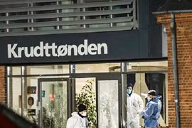 Hiện trường vụ xả súng tại một quán cà phê ở Copenhagen