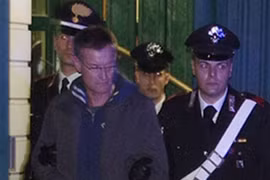 Trùm mafia Massimo Carminati bị bắt giữ vào tháng 12-2014. (Ảnh: dailymail.co.uk)