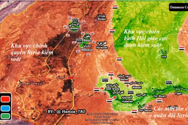 Tình hình chiến sự khu vực Wadi Barada ngoại ô Damascus