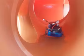 Robot Joey cơ động trong đường ống. Ảnh The Emgineer