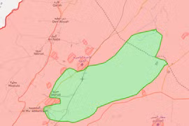 Khu vực Qalamoun, nơi các tay súng FSA có thể sẽ đầu hàng, giao nộp vũ khí cho quân đội Syria
