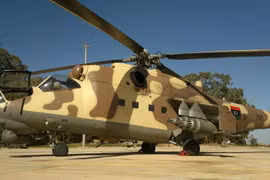 Máy bay chiến đấu Mi-35 của lực lượng LNA Libya.