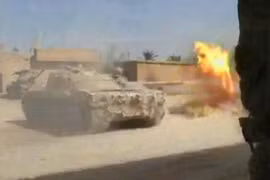 Chiến trận giằng co ác liệt giữa quân đội Syria và chiến binh IS, en - Nursa