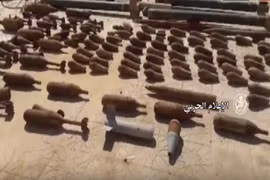 Một số vũ khí đạn dược thu giữ được từ IS ở Deir Ezzor