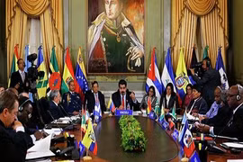 Tổng thống Venezuela Nicolas Maduro chủ trì cuộc họp của ALBA hôm 17-3
