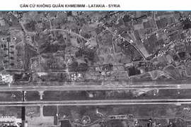 Căn cứ không quân Nga Khmeimim ở Latakia, Syria. Ảnh vệ tinh ngày 19.02.2018