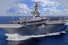 Tàu sân bay USS-Ronald-Reagan trên biển Nhật Bản