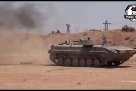 Đặc nhiệm Bộ nội vụ Syria biểu diễn kỹ năng chiến đấu. Ảnh minh họa video truyền thông quân đội Syria.