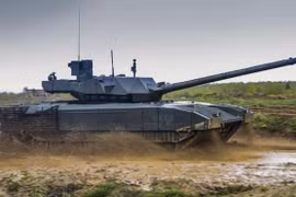 Xe tăng T-14 Armata trên thao trường. Ảnh minh họa RG