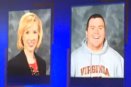 Alison Parker và người quay phim Adam Ward. Ảnh: WDBJ
