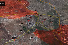 Bản đồ chiến sự Aleppo ngày 25.08.2016
